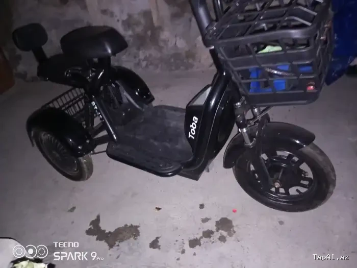 Elektroskuter E-bike TOBA ST-464 (3tekerli)