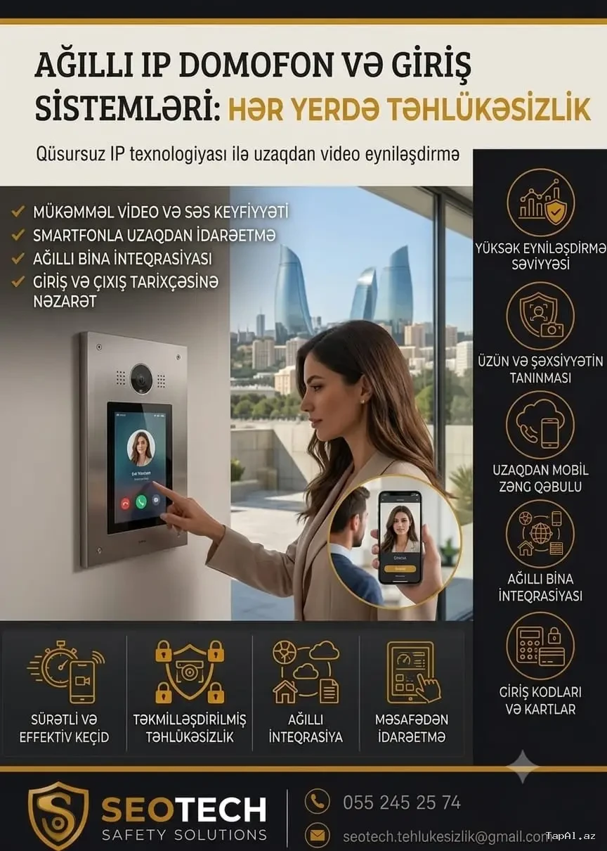 İP domofon 055 245 25 74