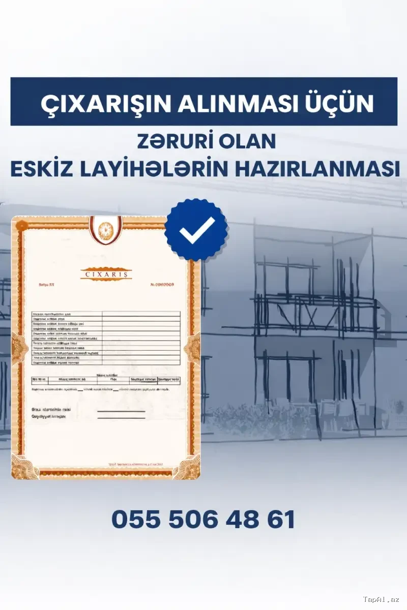 Eskiz Layihə və Kupça üçün Rəsmi Memarlıq Xidmətləri