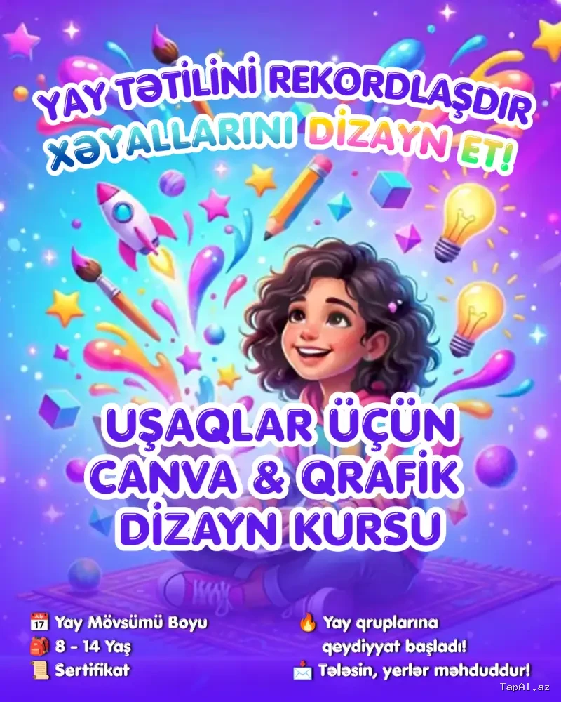 Kompüter kursu-Uşaqlar üçün Canva kursu