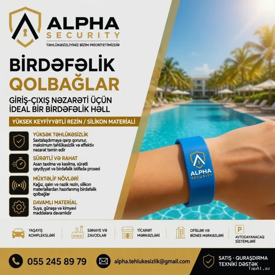Kagiz birdəfəlik qolbaq    055 245 89 79