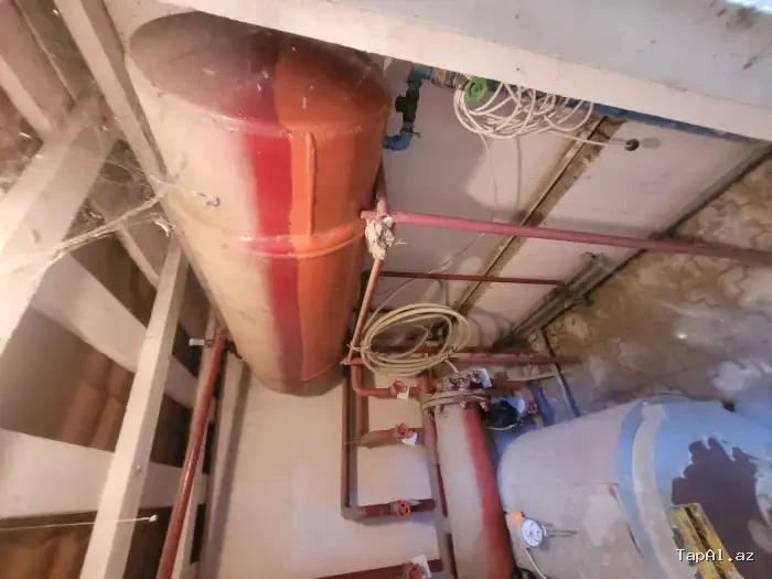 Qazanxana- Sənaye Buxar Qazanı (Steam Boiler) + İran Radiator Brülörü + Yanacaq Çəni – Komplekt