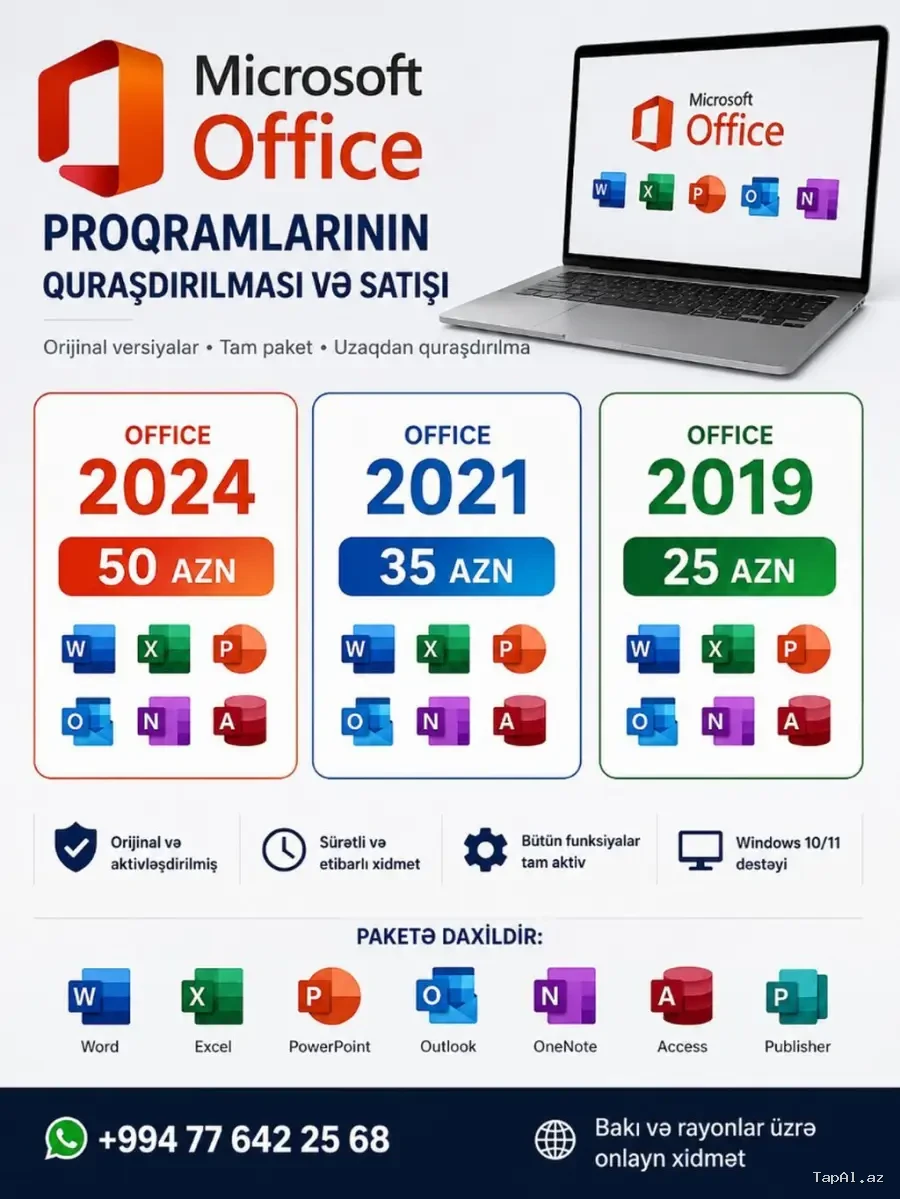 Microsoft Office Proqramlarının Satışı
