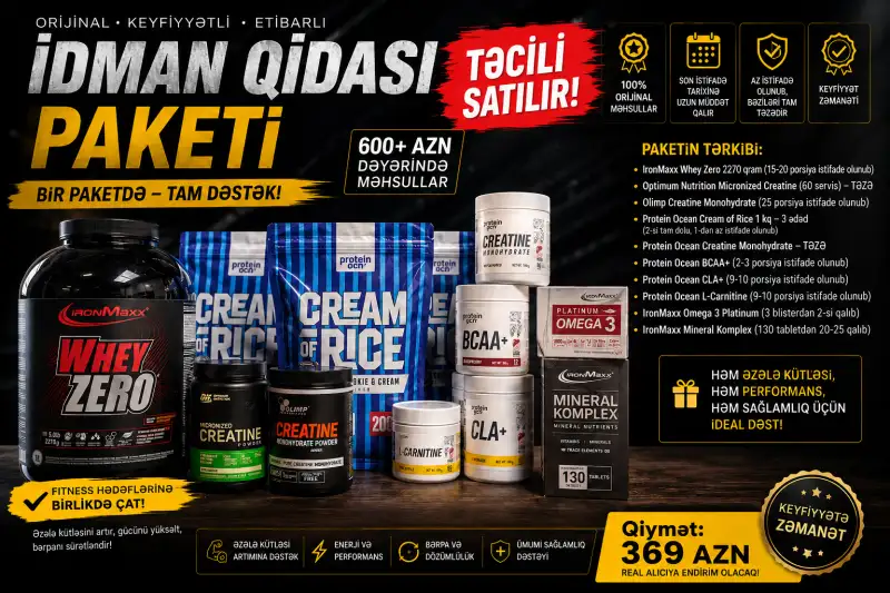 🔥 İDMAN QİDASI PAKETİ – Tam Dəstək Paketi 🔥