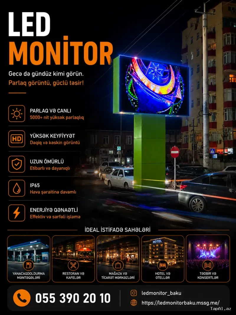 LED Monitor Satışı, Quraşdırılması, Təmir və Servis Xidmətləri