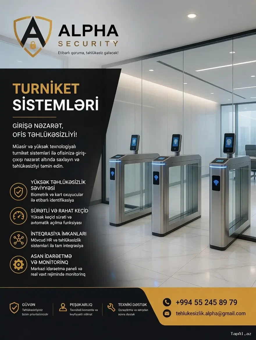 Turniket sistemi 055 245 89 79