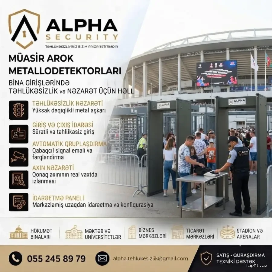 Qapı tipli metal arama detektoru 055 245 89 79