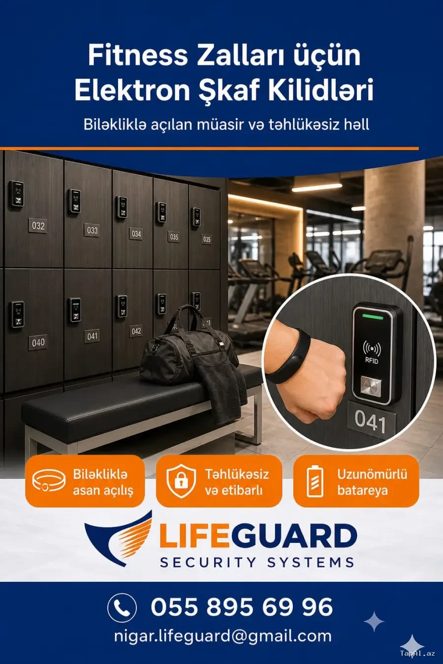 Elektron dolab kilidləri 055 895 69 96