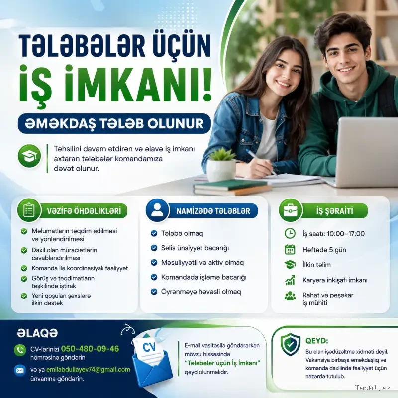 Tələblər Üçün İş İmkanı
