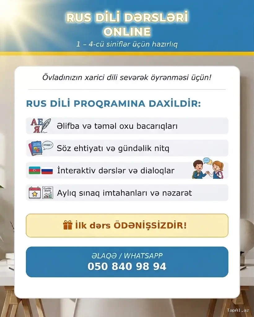 Rus dili dərsləri online