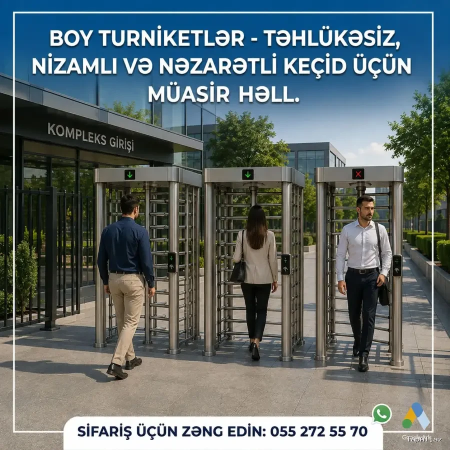 Boy Turniketlər 055 272 55 70
