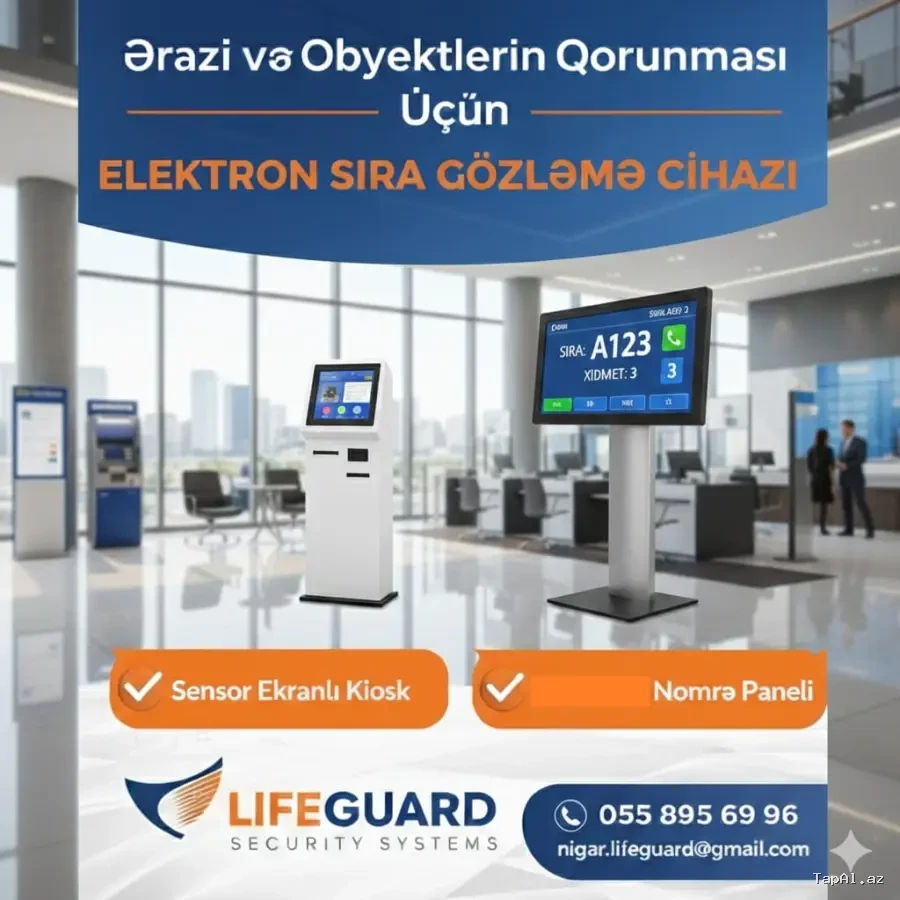 Elektron növbə gözləmə aparatı qurasdirilmasi 055 895 69 96