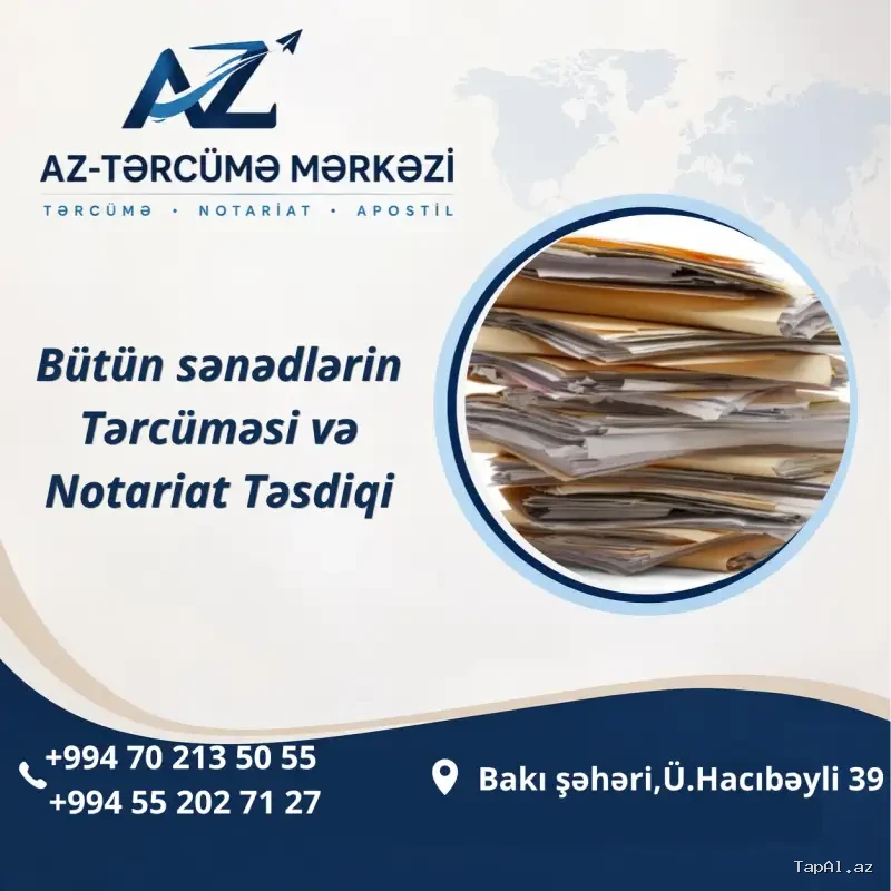 Tərcümə və Notariat Təsdiq