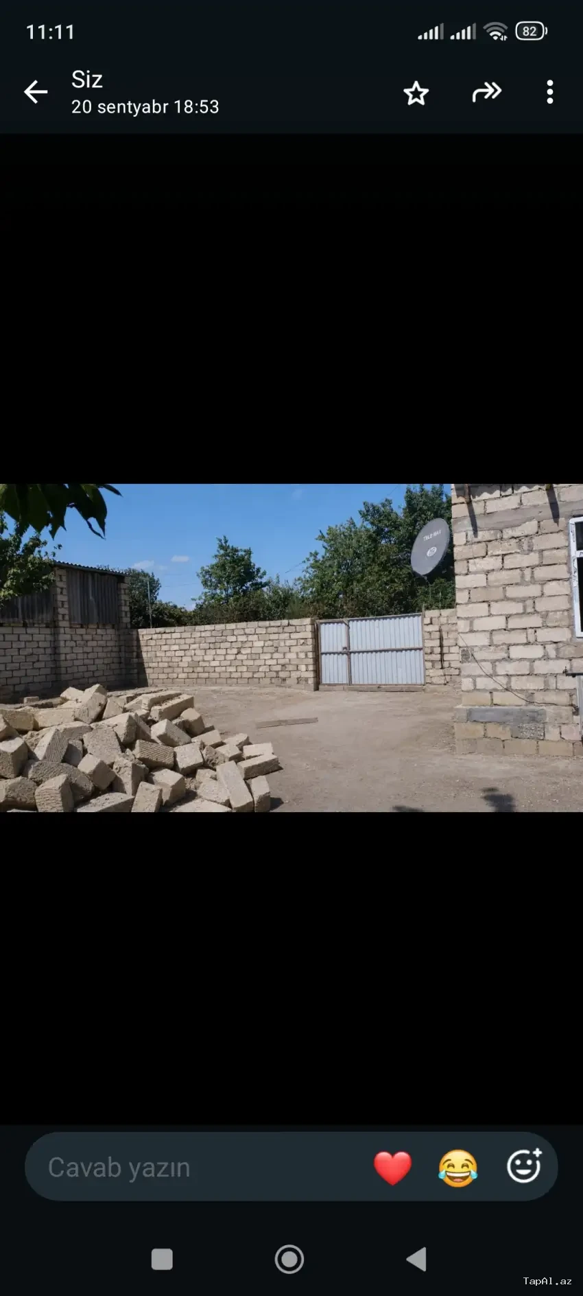 2 otaqdan 3 otaq bolunmə yarimtikili həyət evi