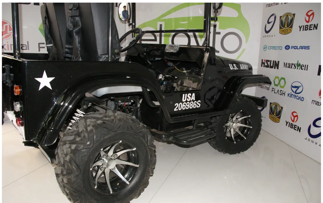 Qolf kar satısı Duet Avto Big Jeep (elektrik - ikiyerli)