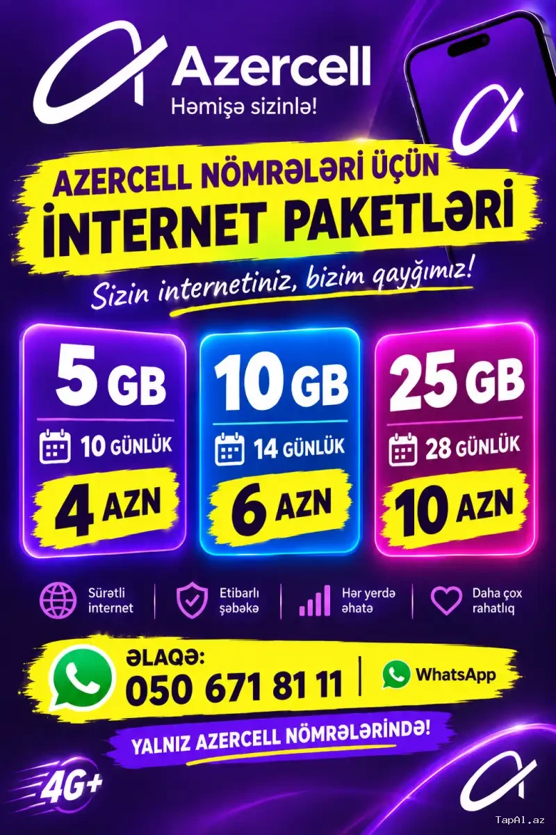 Azercell 25gb