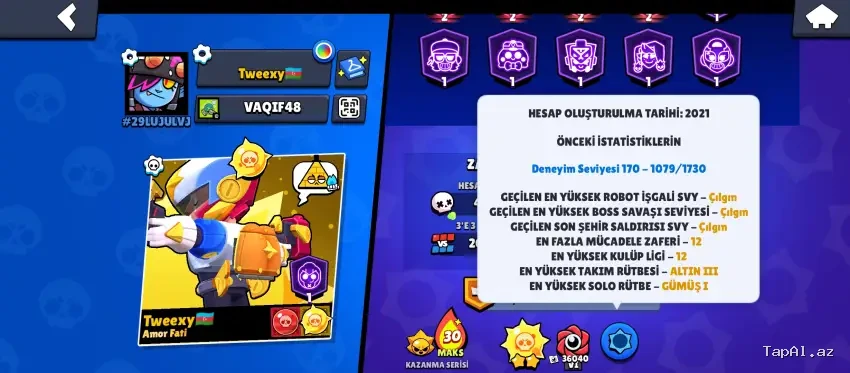 Brawl stars hesabı
