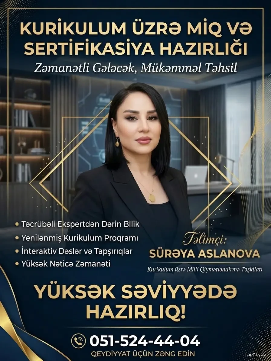 Aslanova Academy kursunun rəhbəri Aslanova Sürəya miq hazırlığı.